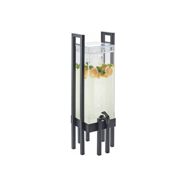 Cal-Mil 3302-3INF-74 One by One Acrylic Beverage Dispenser Inf. Chamber 3 GAL. 9"W x 28-1/2"H Silver 3302-3INF-74 - main